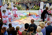 Вязаная карта Москвы 5х6м 