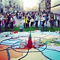 Вязаная карта Москвы 5х6м 