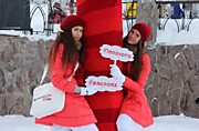 Ярнбомбинг-акция в поддержку рекламной кампании Lenovo